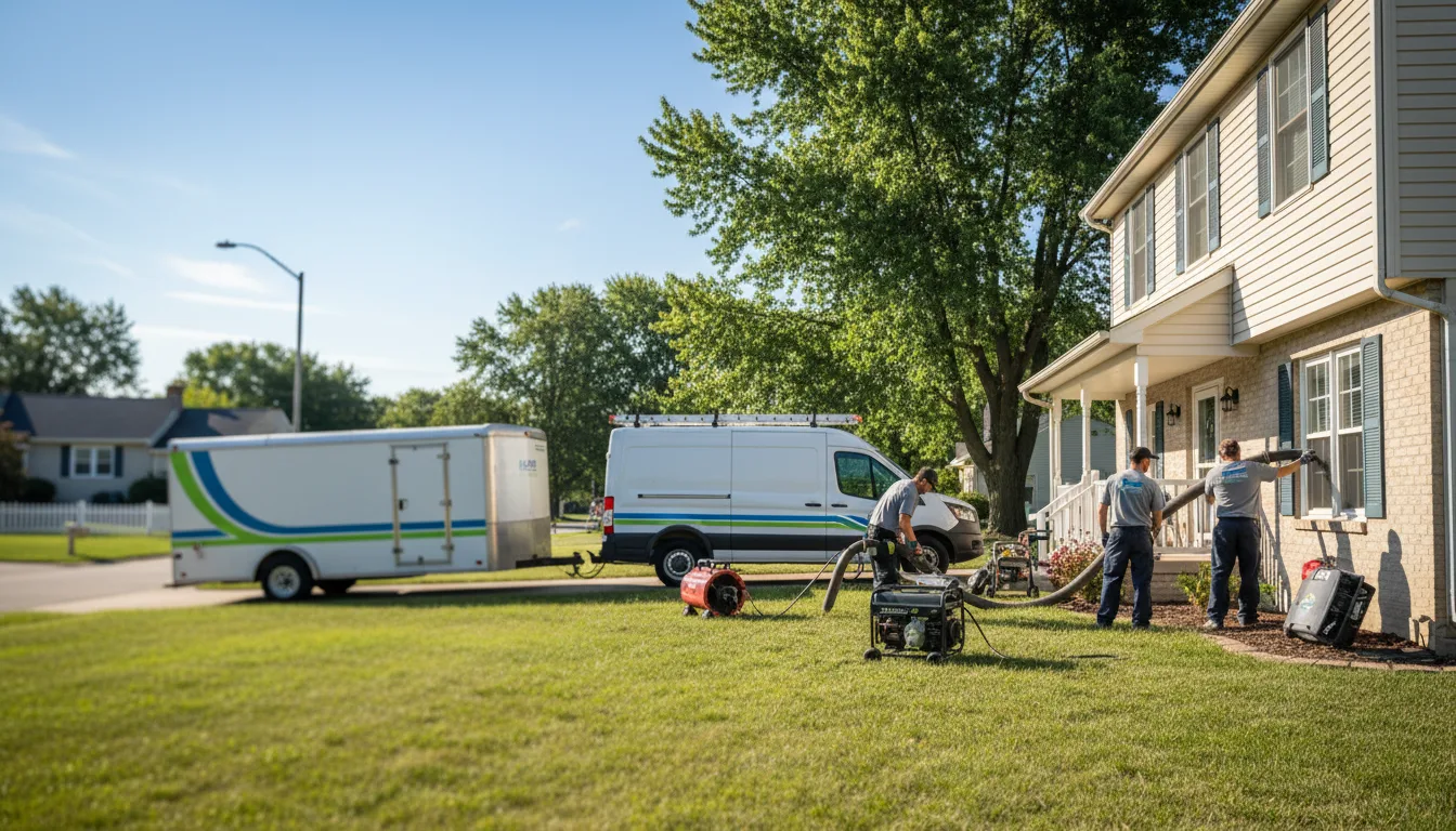 Flooded Basement Restoration And Cleanup With Repair in Fairbanks, IN near me